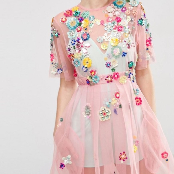 ISO: IN SEARCH OF — 3D Floral ASOS dress - Picture 1 of 1